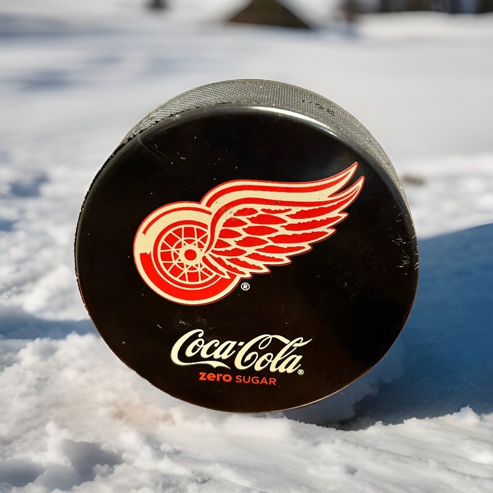 Detroit Red Wings Coca-Cola Zero Sugar Hockey Puck‎